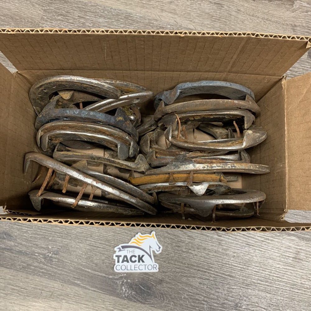24 Horse Shoes: Assorted Sizes & Conditions