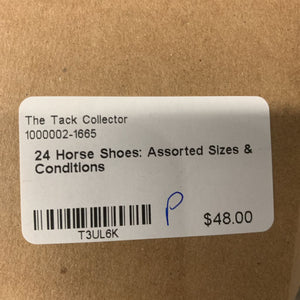 24 Horse Shoes: Assorted Sizes & Conditions