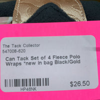 Set of 4 Fleece Polo Wraps *new in bag
