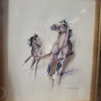 2 Shadow Box Horses *gc, dusty, dings, chips
