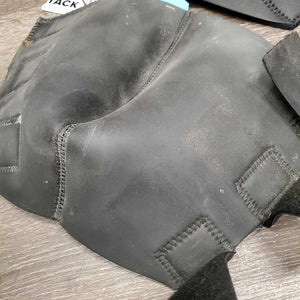Pr Neoprene Hock Boots, velcro *older, 1 - like new, 1 - gc, stains, dirty