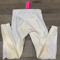 'Stretch Cord" Full Suede Seat Breeches *vgc, mnr stains & discoloured spots, mnr pills, seam puckers
