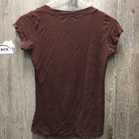 Christian Dior SS Silk Screened Bling V Neck T Shirt *fair, snags, pilly, cracked, hair, older, v.pilly/rubs, frayed edge
