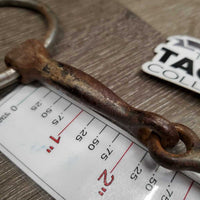 Thin Western Sweet Iron Loose Ring Bit *fair, gunkj - dirty, residue, stained, v.rusty, scuffs
