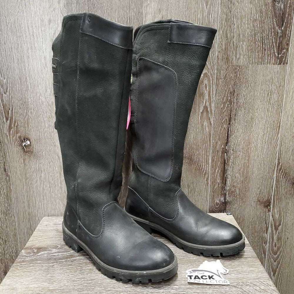Pr Leather Pull On Country Boots *xc, v.mnr dirt, scuffs & scrape