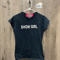 "Show Girl" Cotton T Shirt *gc, pilly, faded
