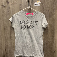 "No Scope No Hope" SS Cotton T Shirt *vgc, pilly
