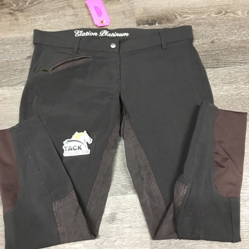 Full Seat Breeches *gc, mnr hair, curled waist, seam puckers, faded