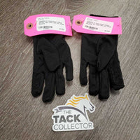 JUNIORS Pr Cloth Pimple Riding Gloves *vgc, clean, hair, mnr snags
