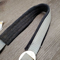 Padded Nylon Halter, snap *fair/gc, dirty, stained, hairy, rusty, mnr fraying, faded, older
