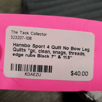 4 Quilt No Bow Leg Quilts *gc, clean, snags, threads, edge rubs
