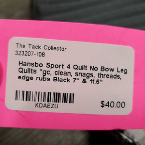 4 Quilt No Bow Leg Quilts *gc, clean, snags, threads, edge rubs