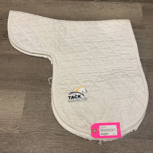 Thin Quilt Fitted Dressage Saddle Pad *gc/fair, torn edge, clean, older, stains, dingy