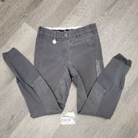 JUNIORS Full Seat Breeches *gc/fair, shrunk, faded, seam puckers, stretched knees, undone seam, older
