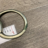 Hvy Med Eggbutt Snaffle Bit *gc, older, scuffs, clean, discolored, scrapes, chews, loose joints
