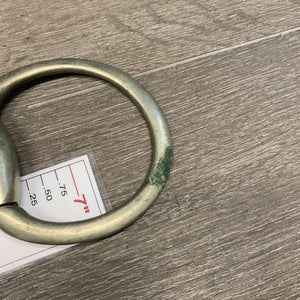 Hvy Med Eggbutt Snaffle Bit *gc, older, scuffs, clean, discolored, scrapes, chews, loose joints