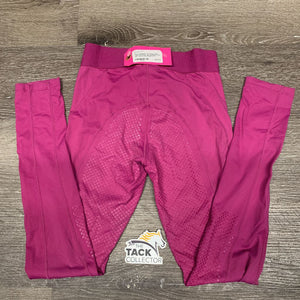 JUNIORS Full Sticky Seat Tight Breeches *gc, peeling stickys, mnr rubs & pills