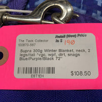 300g Winter Blanket, neck, 2 legs/tail *vgc, wpf, dirt, snags

