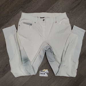 Full Seat Breeches, bling *gc, stained/discolored seat & legs, mnr stains, dingy?, seam puckers