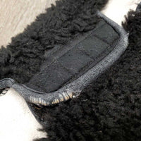 Anatomical Wool Girth Cover *gc, clean, clumpy, faded & holey edges, hairy, unstuck lining
