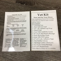 Vet First Aid Kit *new, older, scratched & dirty box
