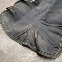 Pr Front Shipping Boots *v.dirty, stains, sm holes, hairy velcro, faded, snags
