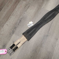 Synthetic & Nylon Web Girth, 1x els, gel center *dirty, stretched/puckered elastic, film, scrapes, faded, gc
