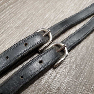 Adjustable Soft Leather Running Martingale, buckle, snap *vgc, mnr dirt, rubs & creases