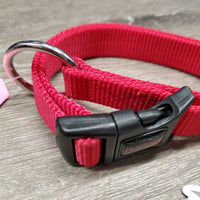 Thick Nylon Dog Collar, Adjustable, choke ring *vgc, clean, edge stains & rubs
