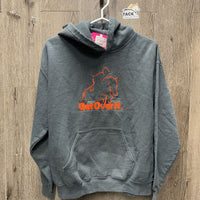 Sweatshirt Hoodie "Get over it" *vgc, mnr stains?dirt & hair
