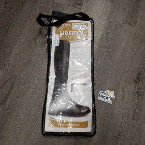 Pr Leather Half Chaps, bag *vgc, clean, rubs, mnr dirt