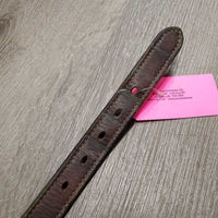 Thick Double Leather Halter Crown *gc/fair, dirty, stiff, deep scrapes, dry
