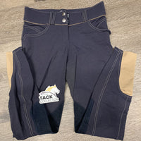 Euroseat Breeches *gc, older, faded, hairy, seam puckers, pilly knees
