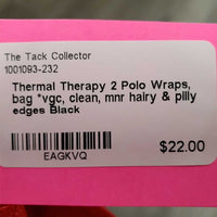 2 Polo Wraps, bag *vgc, clean, mnr hairy & pilly edges
