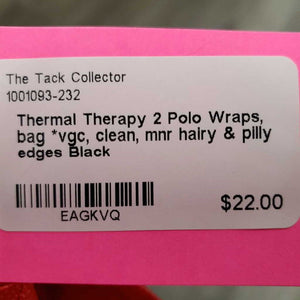 2 Polo Wraps, bag *vgc, clean, mnr hairy & pilly edges