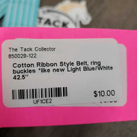 Cotton Ribbon Style Belt, ring buckles *like new
