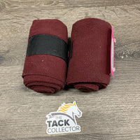 Pr Polo Wraps *gc, pilly, hair, shavings, thin, clean & mnr dirt, llinty
