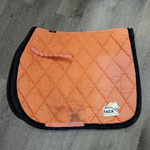 Quilt Jumper Saddle Pad, piping *gc, clean, faded, puckered, stains