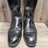MENS Pr Dressage Boots, Zips, Blue Picador Boot Bag *gc, rubs, scuffs, scratches, dirt, scrapes
