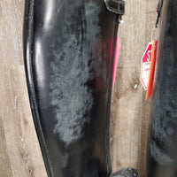 MENS Pr Dressage Boots, Zips, Blue Picador Boot Bag *gc, rubs, scuffs, scratches, dirt, scrapes
