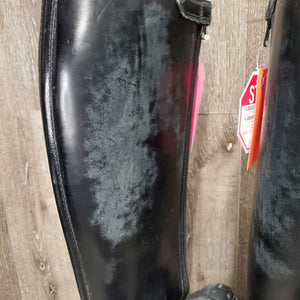 MENS Pr Dressage Boots, Zips, Blue Picador Boot Bag *gc, rubs, scuffs, scratches, dirt, scrapes