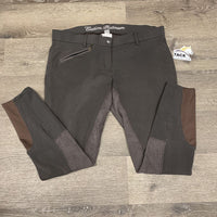 Full Seat Breeches *gc, v.pilly & rubbed seat, seam puckers, curled waist , older, faded, marks, discolored
