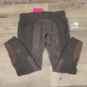 Full Seat Breeches *gc, v.pilly & rubbed seat, seam puckers, curled waist , older, faded, marks, discolored