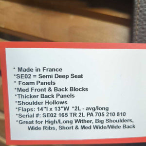 16.5 M *4.5" CWD SE02 Close Contact, 2 Billet Guards, Red CWD Cover, Foam Panels, Med Front & Back Blocks, Flaps: 14"l x 13"W Serial #: SE02 165 TR 2L PA 705 210 810 16 46357