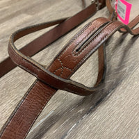 Flat Running Martingale *vgc, dry, stiff, older, rubs, tight keeper, scraped edges
