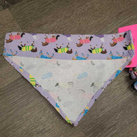 Cotton Dog Collar Bandana, Matching Hair Scrunchie *new
