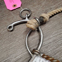 LS Western Wire Twisted combo, lariat Noseband *gc, scratches, stains, mnr dirt, rust, rubs
