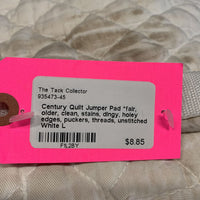 Quilt Jumper Pad *fair, older, clean, stains, dingy, holey edges, puckers, threads, unstitched
