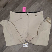 Full Seat Breeches *gc, seam puckers, v.stained seat & mnr stains, older?
