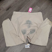 Full Seat Breeches *gc, seam puckers, v.stained seat & mnr stains, older?
